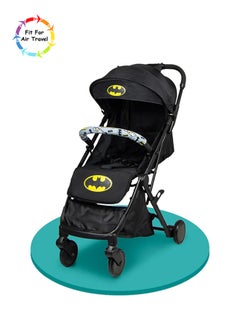 Buy Batman Travel Stroller 0 - 36 Months, Compact Design, Storage Basket, Rear Breaks, Travel Compatible, Trolley Handle in Saudi Arabia