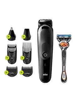 Buy 8-in-1 Trimmer With 6 Attachments And Gillette Fusion5 ProGlide Razor Black in UAE