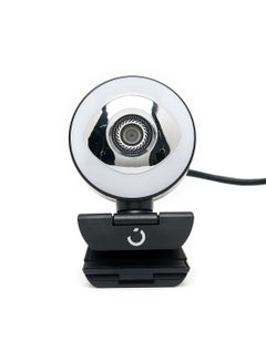 Buy 2K 30FPS Webcam With Microphone,Auto Focus,Color Correction and Privacy Cover Black/White in UAE