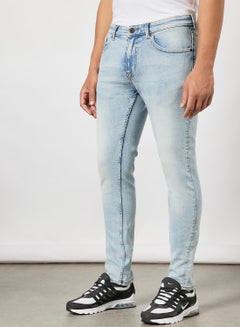 Buy Casual Jeans For Men Ice Blue in Saudi Arabia
