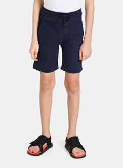 Buy Casual Basic Comfort Chino Shorts Dark Blue in UAE