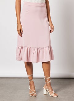 Buy Frill A-line skirt Pink in UAE