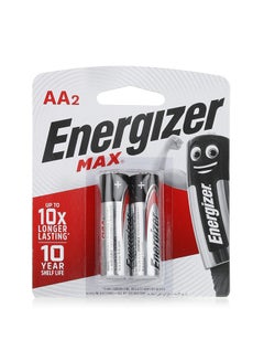 Buy 2-Pack Of Alkaline Max Power Seal AA Batteries Multicolour in UAE