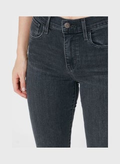 Buy High Waist Jeans Black in UAE