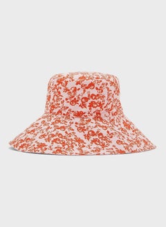 اشتري Casual Printed Bucket Hat Pink في السعودية