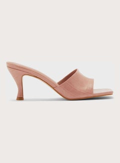 اشتري One Strap Low Heel Sandals Beige في الامارات