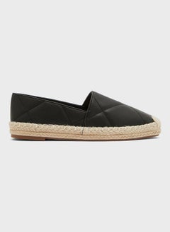 اشتري Quilted Espadrilles Black في الامارات