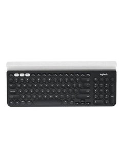 Buy Keyboard Multi Device Wireless Normal English Black/White in Saudi Arabia