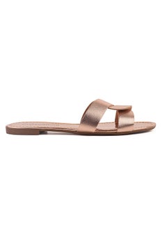 اشتري Mabel Dyed Flat Sandals Rose Gold في السعودية