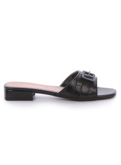 Buy Isla Dyed Heeled Sandals Black in Saudi Arabia