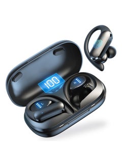 Buy Wireless Earbuds With LED Display For Sports Black in UAE