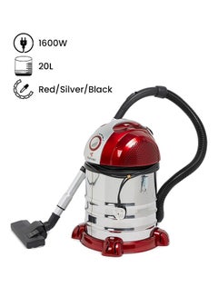 Buy Drum Shape Vacuum Cleaner 1600W ME-DVC1004 Red/Silver/Black in UAE