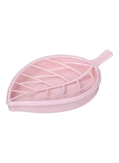 Buy Leaf Plastic Soap Dish Pink in Egypt