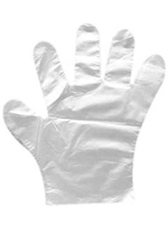 اشتري Large Disposable Gloves 100Piece Clear في مصر