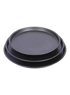 Buy Aluminum Pizza Pan Set  3 Pieces Black in Egypt