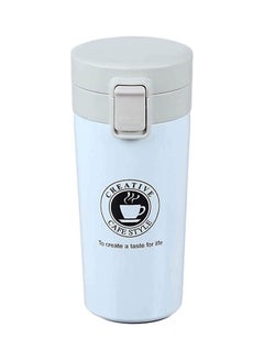 Buy Stainless Steel Thermos With Internal Filter And Safety Lock White 300ml in Egypt