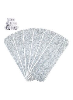 اشتري 6 Pieces Microfiber Mop Replacement Pads Grey 13*16inch في مصر