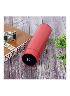 Buy Intelligent Stainless Steel Thermos Temperature Display Vacuum Flasks Red 500ml in Egypt