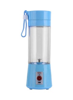 اشتري Portable Rechargeable Usb Juicer Fruit Juice Extractor Handheld Bottle Pink 380Millimeter Blue 380ml في مصر