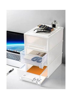 Buy 1-piece Organizer Drawer Storage Multicolour/clear ‎47.8x36x22.2cm in Egypt