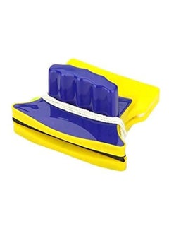 اشتري Magnetic Double Sided Window Glass Wiper Yellow/BLue 11.4x10cm في مصر