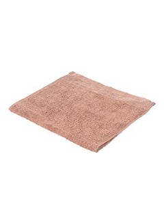 Buy Cotton Solid Face Towel Brown 30X30cm in Egypt