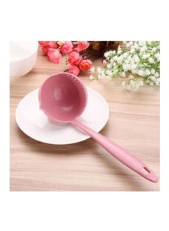 Buy Soup Spoon With Strainer - Long Handle Skimmer 2 In 1 - Piece Multicolour in Egypt