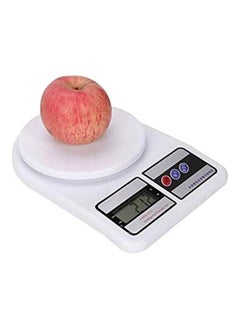 Buy Digital Kitchen Scale White 24 x 16.5 x 3.5cm in Egypt