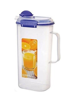 Buy Plastic Jug Blue-Clear 2Liters in Saudi Arabia