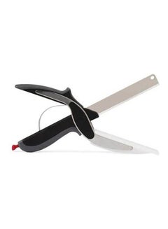 Buy 2 IN 1 Smart Board Vegetable Kitchen Knife Cutting Bread Cheese Food Meat Cutter MultiFunction Fruit Scissors Slicer Multicolour in Egypt