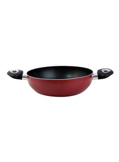 اشتري Non-Stick Wok Pan Red/Black 24cm في السعودية