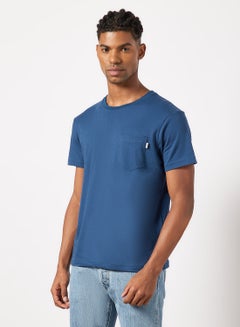 Buy Patch Pocket T-Shirt Blue in Saudi Arabia