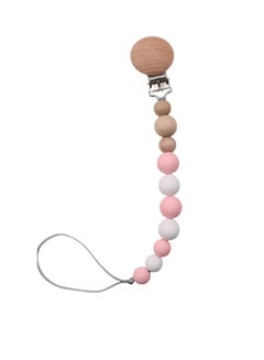 Buy Baby Beads Chain Rope Anti-Drop Pacifier Clip Teether Nipple Holder Leash in Saudi Arabia