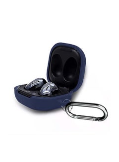 Buy Protective Case With Keychain Carabiner For Samsung Galaxy Buds2/Buds Pro/Buds Live Dark Blue in Saudi Arabia
