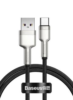 Buy Cafule Series 1m Metal Data Cable USB to Type-C 66W Fast Charging Cable for Huawei P30, P20 Lite, P20, Mate 20, Mate 20 pro, Mate RS, Honor View 20,Honor Magic 2 etc. and all Android devices () Black in UAE