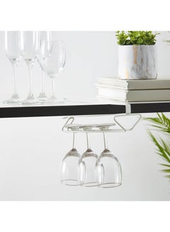 Buy Maisan  Over The Shelf Glass Holder White 33.3centimeter in UAE