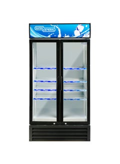 اشتري 800 Liter Double Door Chiller French Fridge SG SC818IF Black في الامارات