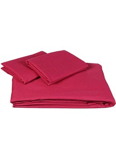 اشتري Fitted Bed Sheet Set 3 Pieces مختلط Red 220x180سم في مصر