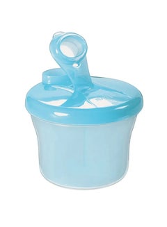 Buy BPA-free Material Milk Powder Dispenser With Rotating Cap, Removable Inner Sections- Blue in UAE