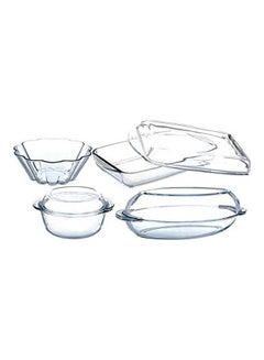 اشتري Glass Borcam 7 Piece Casserole Set Clear في الامارات