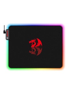 اشتري P026 RGB Mouse Pad, Soft Cloth, Non-Slip Rubber Base, Stiched Edges (330 x 260 x 3mm) في مصر