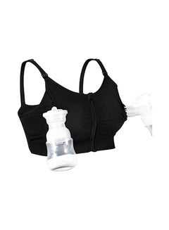 اشتري Hands Free Pumping Breast-Pump And Adjustable Nursing Bra For Baby Feeding في السعودية