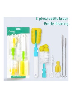 Buy 6-Piece Multipurpose Baby Feeding Bottle Nipple And Straw Cleaning Brush Set in UAE