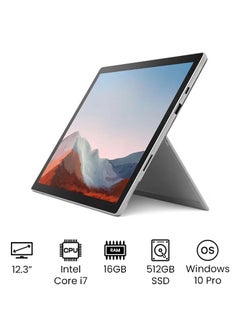 Surface Pro 7 + Convertible 2-In-1 Laptop With 12.3-Inch