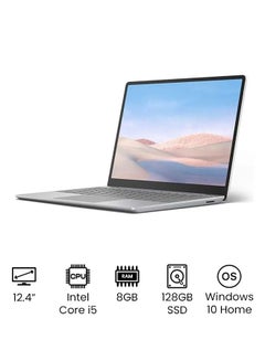 Buy Surface Laptop Go With 12.4-Inch PixelSense Display, Core i5 1035G1 Processer/8GB RAM/128GB SSD/Intel UHD Graphics/Windows 10 Home English/Arabic Platinum in Saudi Arabia
