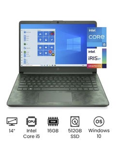 Buy 14-DQ2088WM Laptop With 14-Inch Full HD Display, 11th Gen Core i5-1135G7 Processor/16GB RAM/512GB SSD/Intel Iris Xe Graphics/Windows 11 Home English/Arabic CAMO in UAE