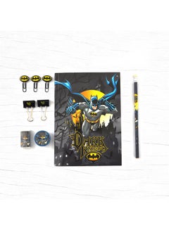 Buy Batman Stationery Set 10Pcs Black/Multicolour in Saudi Arabia