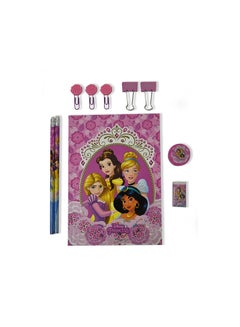 Buy Princess Stationery Set 10Pcs Pink in Saudi Arabia