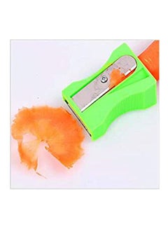 Buy Carrot Cucumber Sharpener Peeler Kitchen Tool Vegetable Fruit Curl Slicer Green 5.5 X 7.6 X 3.6cm in Egypt