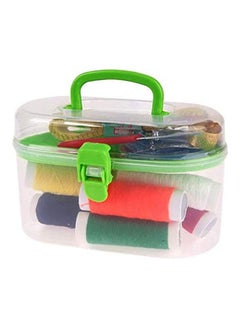 اشتري Portable Mini Travel Pp Sewing Box Needle Threads Sewing Kits Sewing Set Diy Home Sewing Tools Multicolour في مصر